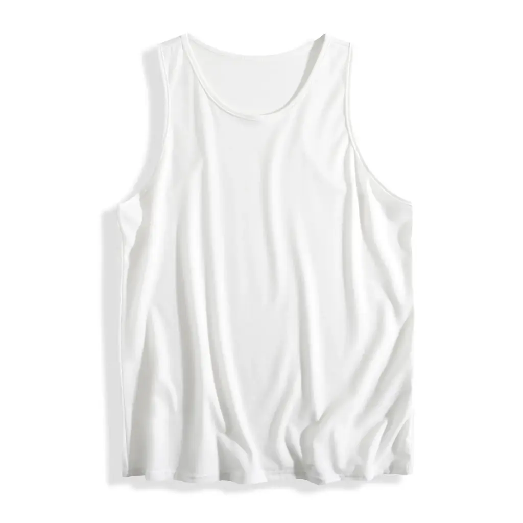 男士白色無袖汗衫